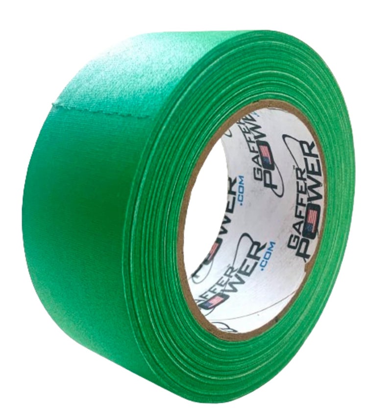 Gaffer Power Real Professional Grade Gaffer Tape, Made in The USA, Heavy-Duty Gaffers Tape, Durable, Versatile, Non-Reflective, Multipurpose. (2 in x 30 Yds, Chrome Green) - Image 1
